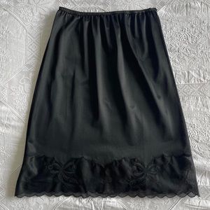 Vintage 60s slip skirt with bow details